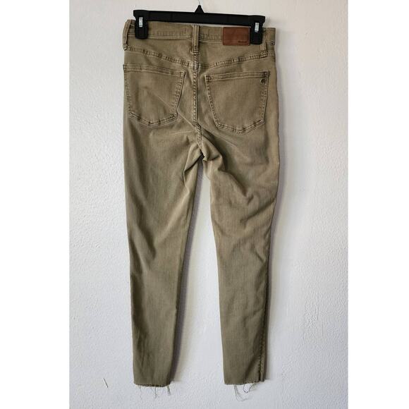 Madewell High Rise Skinny Jeans Raw Hem Garment Dyed Edition - Picture 4 of 9